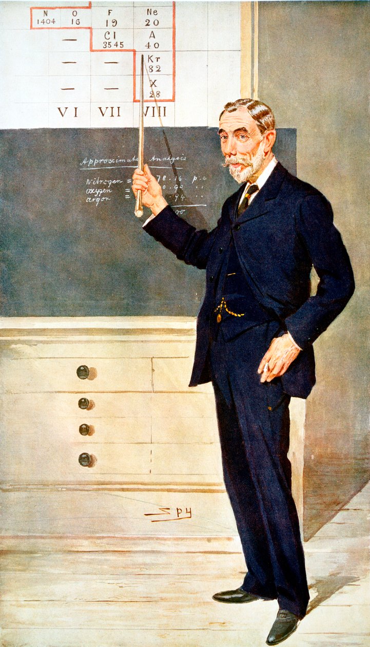 William Ramsay, químico escocês, 1908 de Leslie Matthew Ward