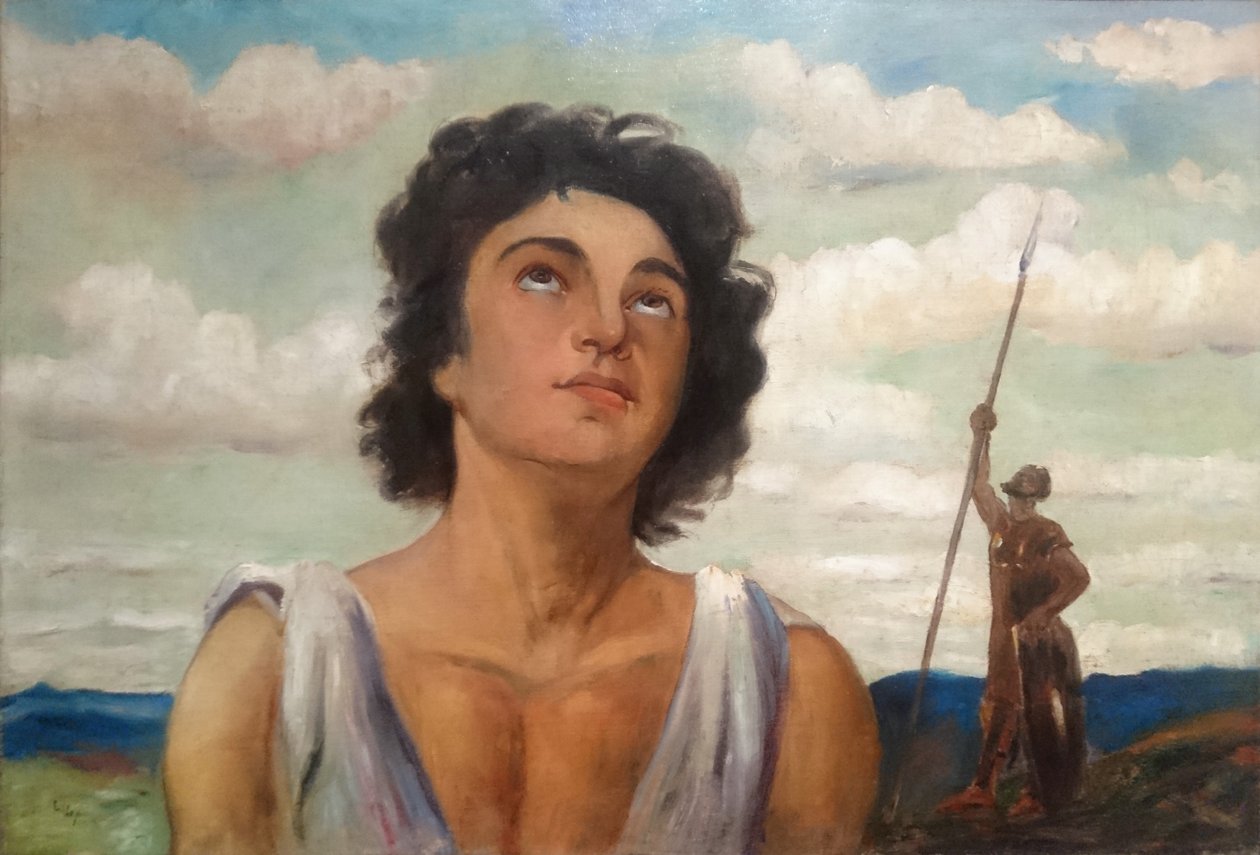 Davi em oração de Lesser Ury