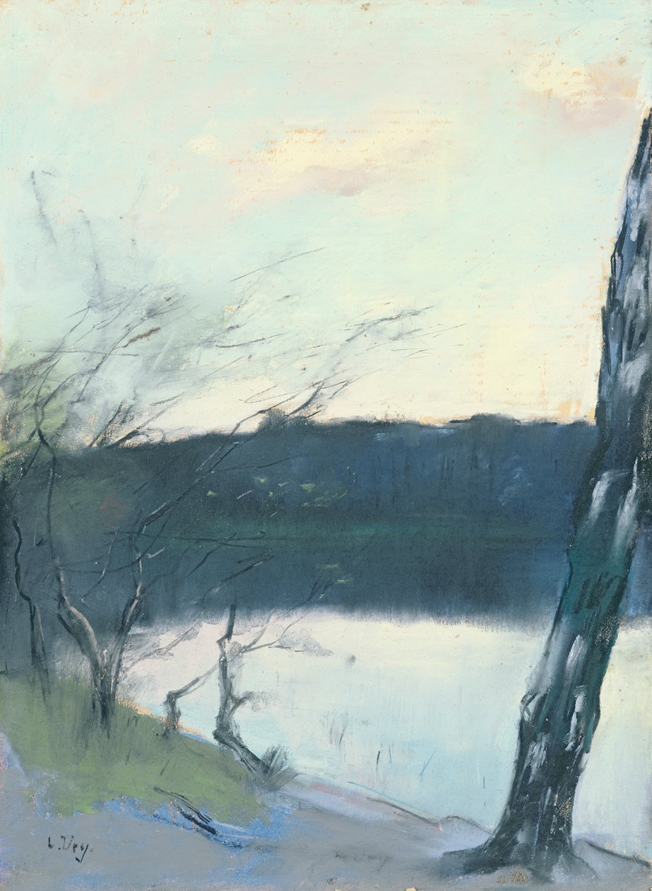 Paisagem (pastel sobre tela) de Lesser Ury