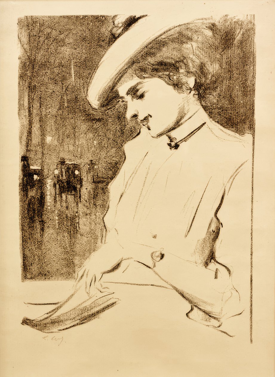 Senhora da Leitura (A Espera) de Lesser Ury