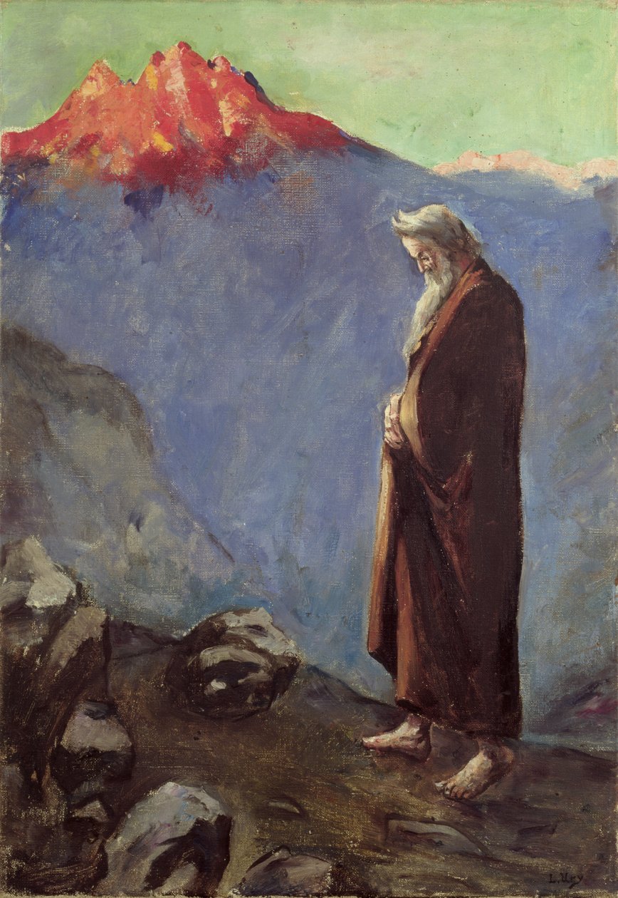 Moisés (Aproximando-se do Monte Sinai), 1905-07 de Lesser Ury