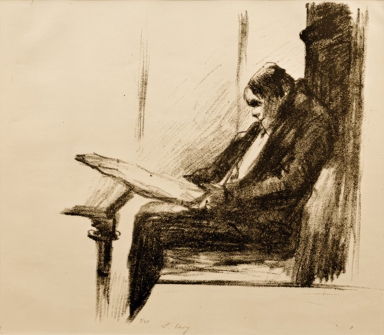 leitores de jornais de Lesser Ury