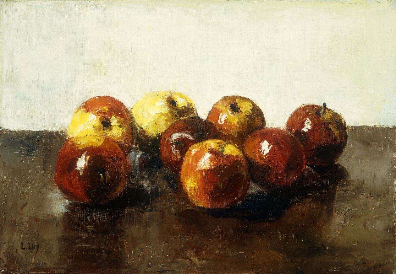 Ainda vida de maçãs, de Lesser Ury