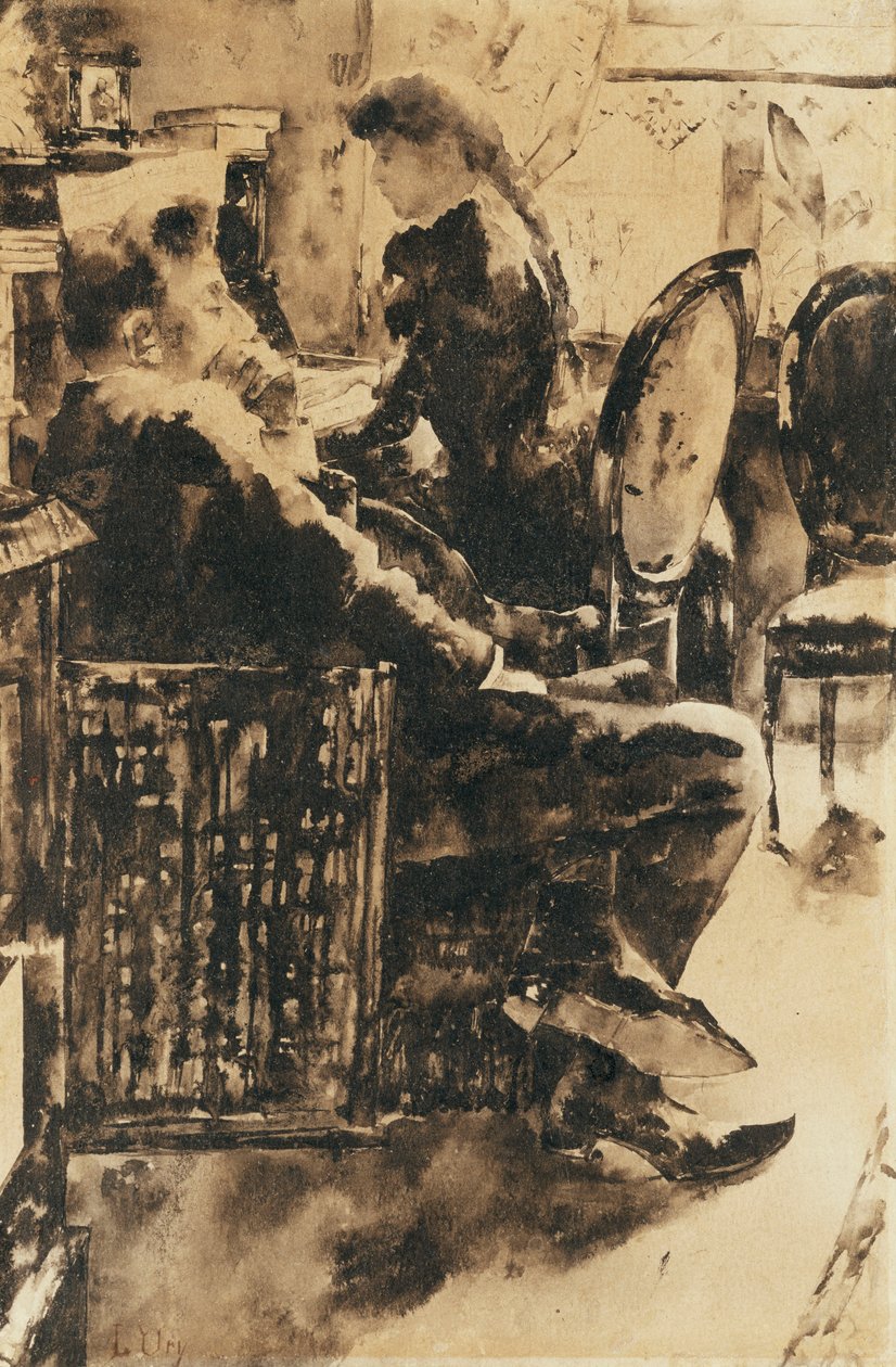 A música; Ao fazer música de Lesser Ury
