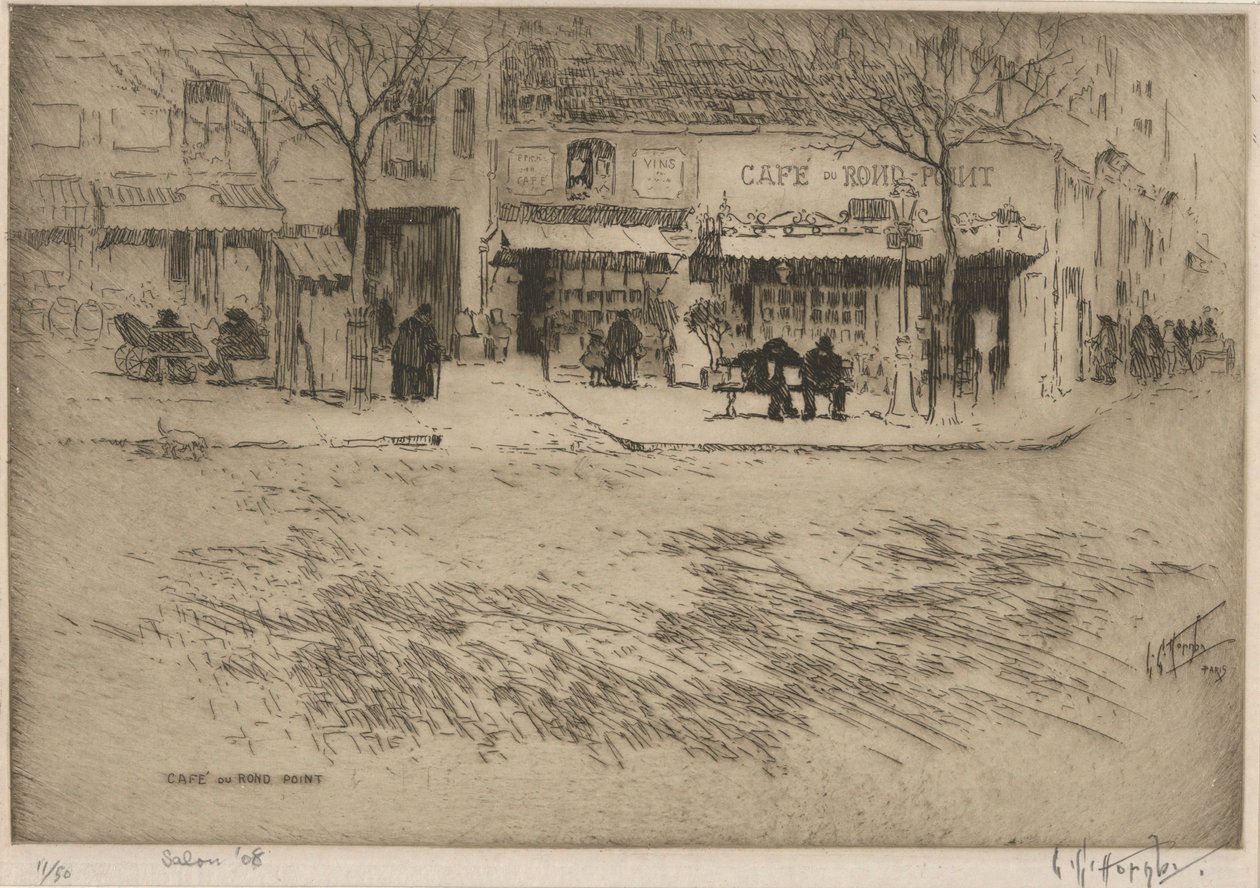 Cafe du Rond Point de Lester George Hornby
