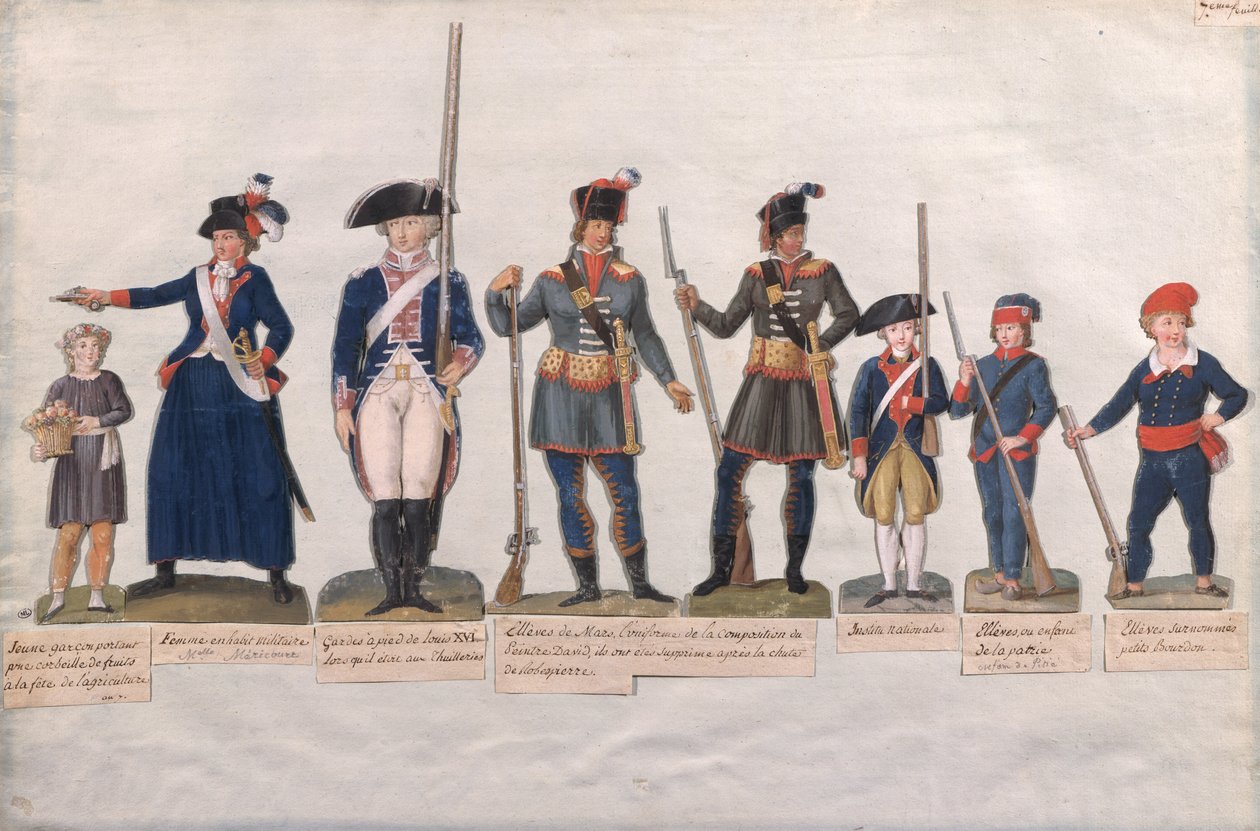 Personagens da Revolução Francesa de Lesueur Brothers