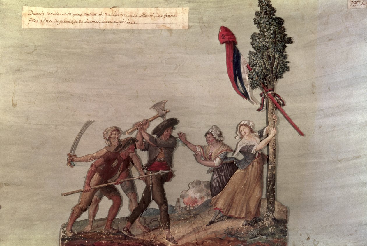 Camponeses fanáticos na guerra Chouan de Lesueur Brothers