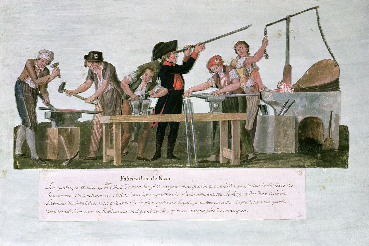 Oficina de Rifle Makers, 1793 de Lesueur Brothers