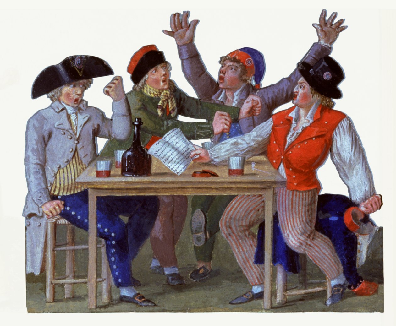 A Marselha. Século XVIII (guache) de Lesueur Brothers