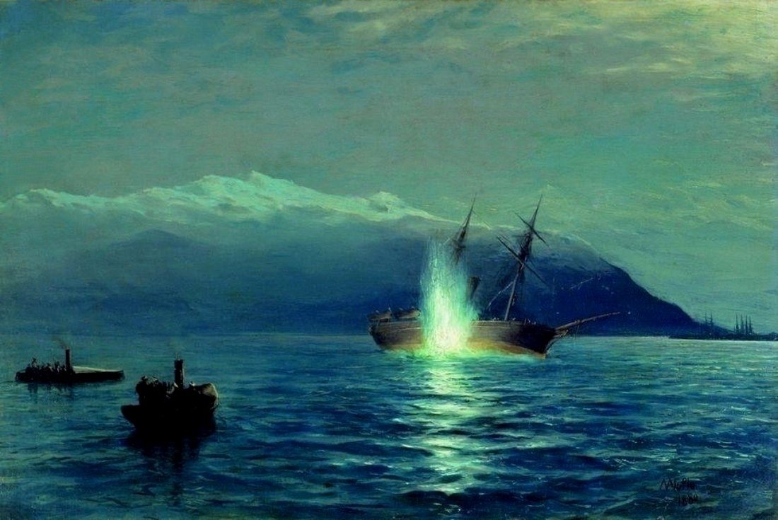 O naufrágio do vapor turco de Lev Feliksovich Lagorio