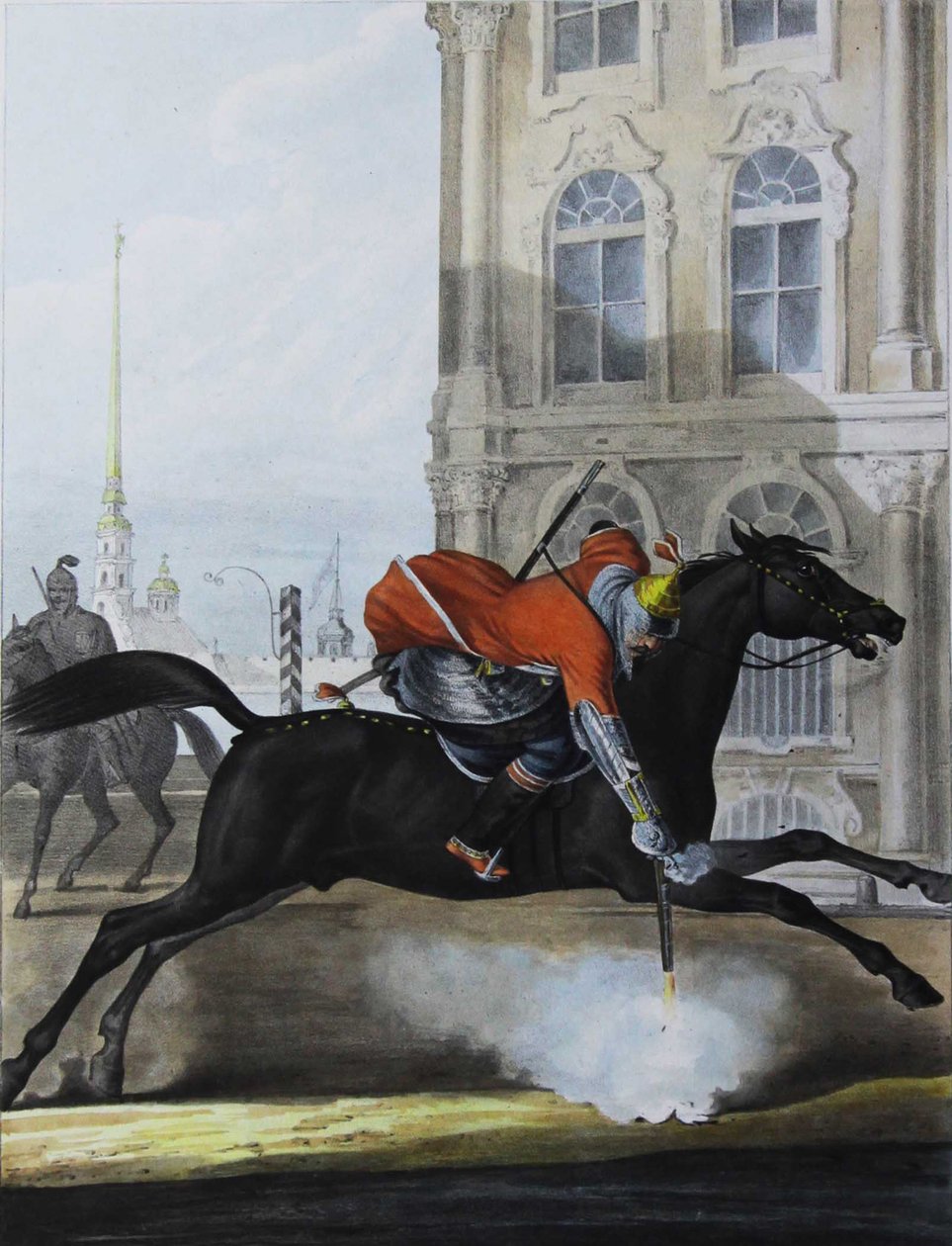 Junker do esquadrão de montanha-branca dos guardas da vida, 1829 de Lev Alexandrovich Belousov