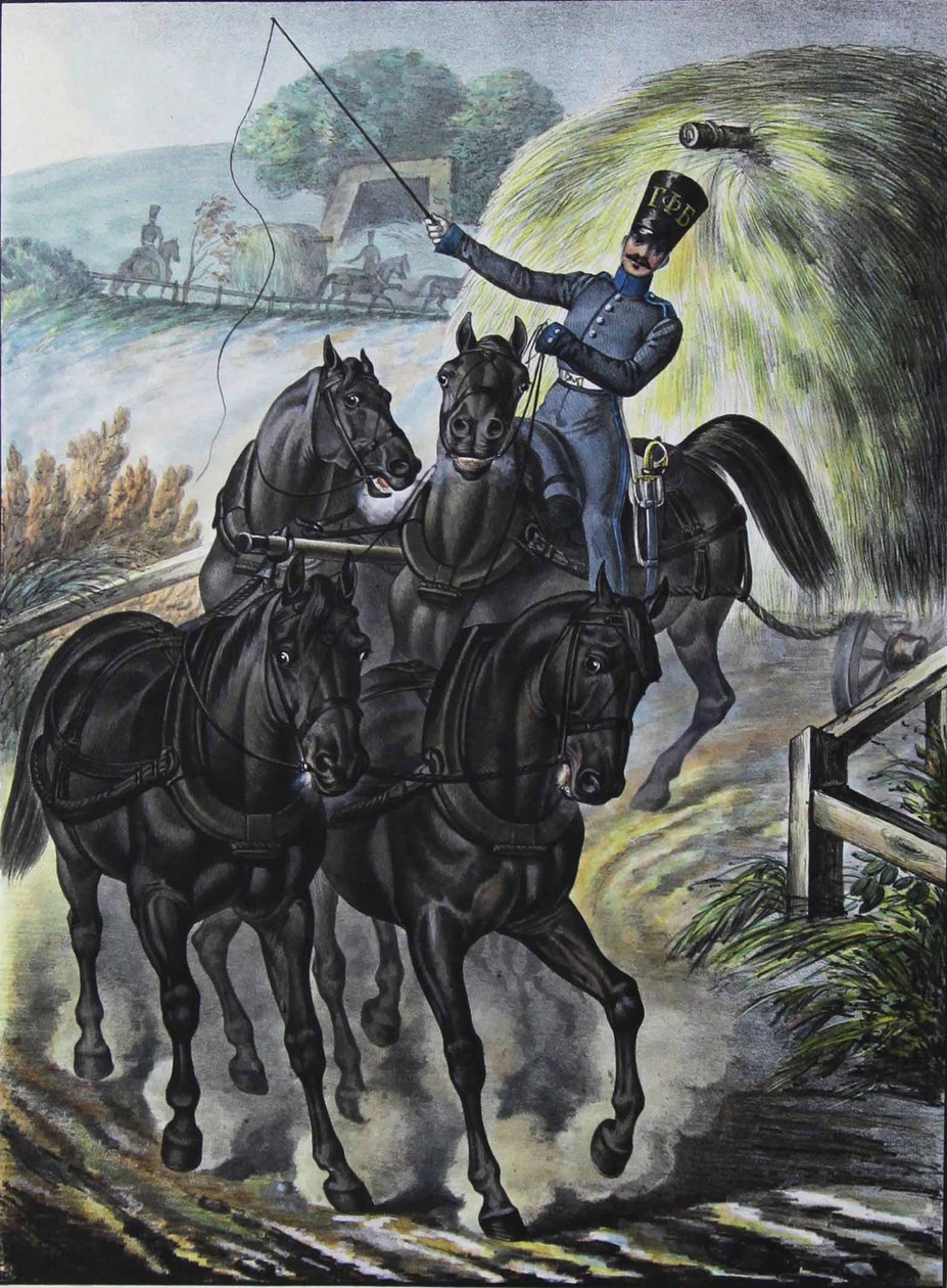 Soldado da Brigada de Abastecimento de Guardas, 1829 de Lev Alexandrovich Belousov