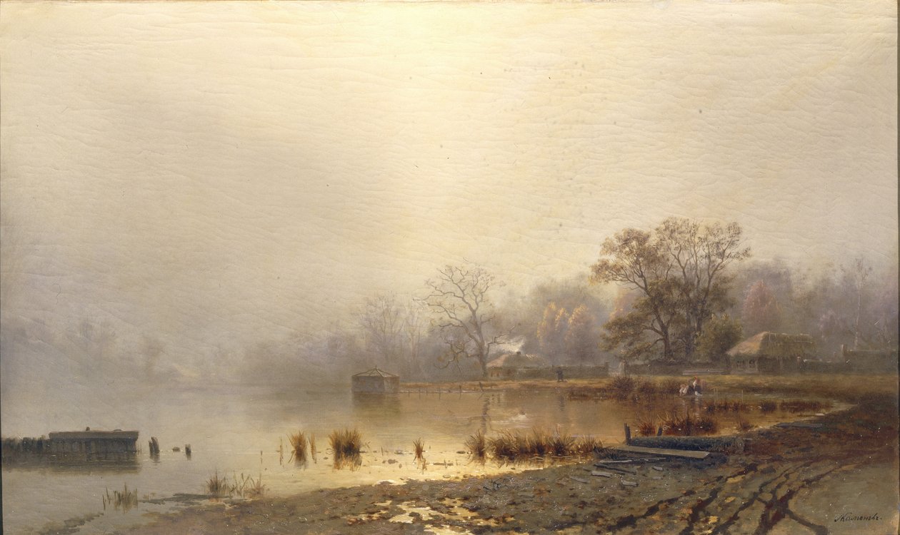 Névoa. A Lagoa Vermelha em Moscou no outono de 1871 de Lev Lyvovich Kamenev
