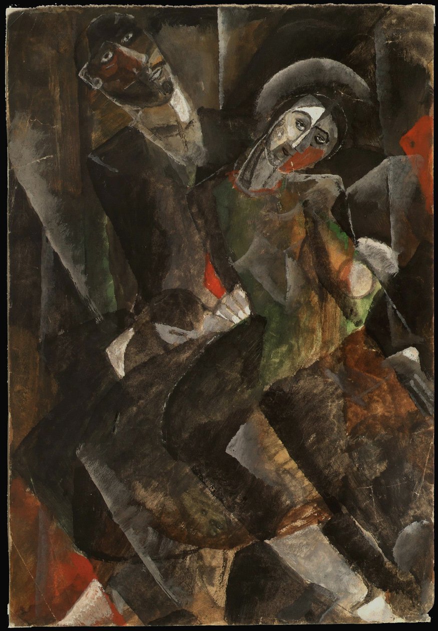 De joelhos, década de 1920. de Lev Solomonovich Galperin