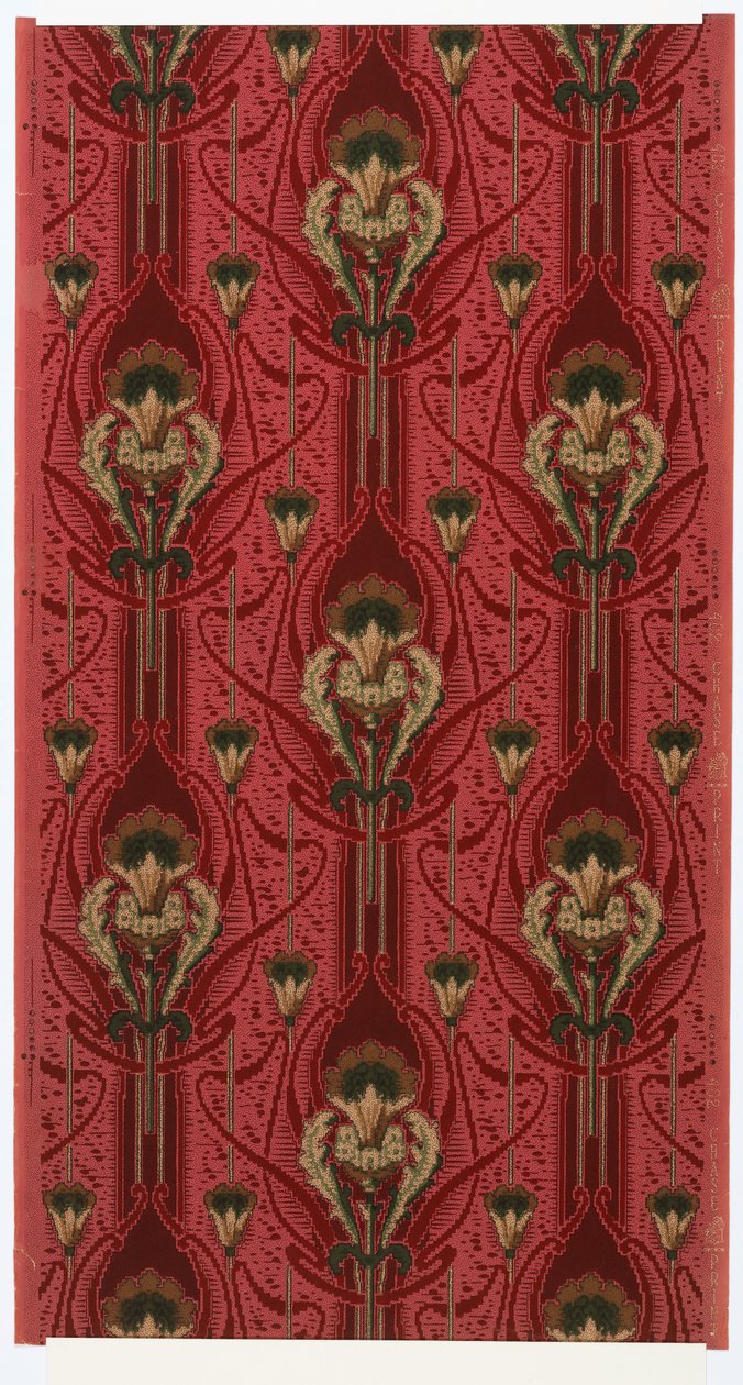 Parede lateral de Lewis Chase Wall Paper Company