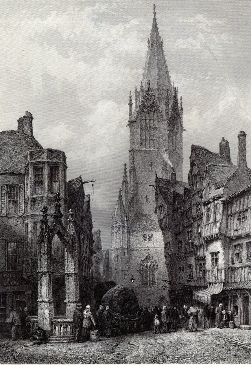 Reutlingen, gravado por JJ Crew, impresso por Cassell und Company Ltd. de Lewis John Wood