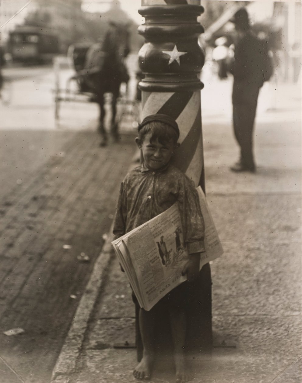 Um pouco de barbear, Indianapolis de Lewis Wickes Hine