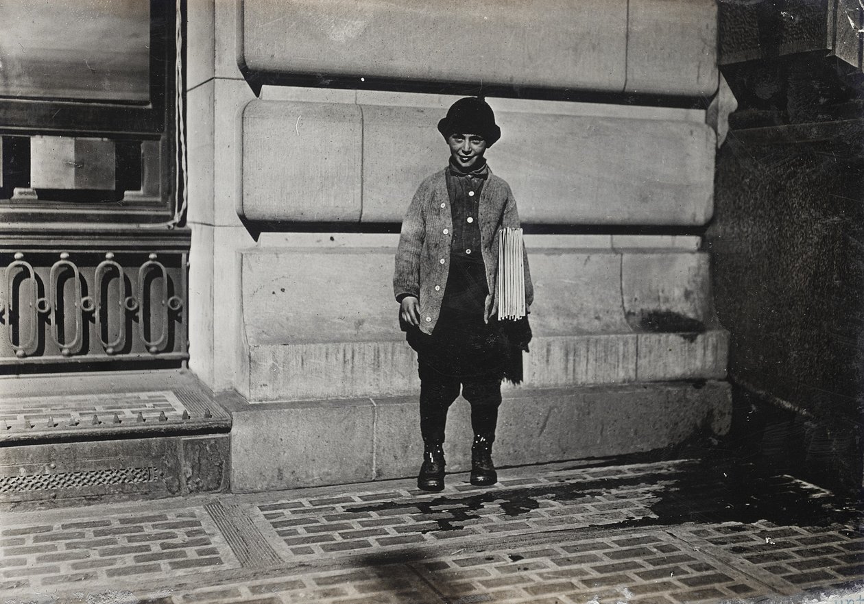 Jornaleiro, 1909 de Lewis Wickes Hine