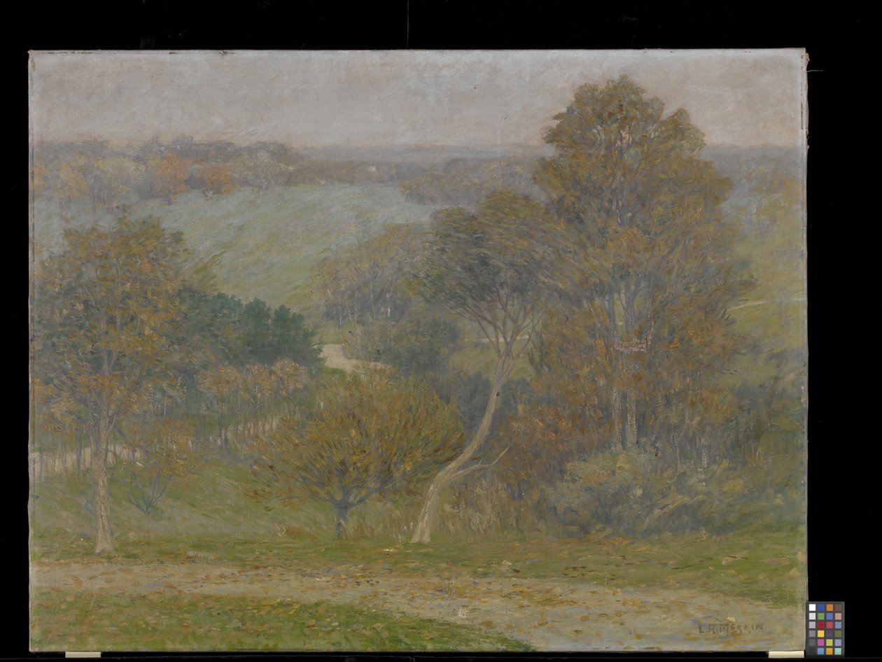 Hill And Hollow (óleo sobre tela) de Lewis Henry Meakin