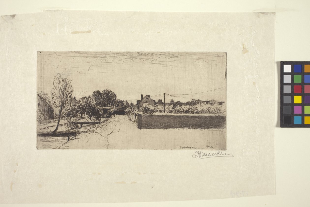 Colina de Ninfa (gravura) de Lewis Henry Meakin