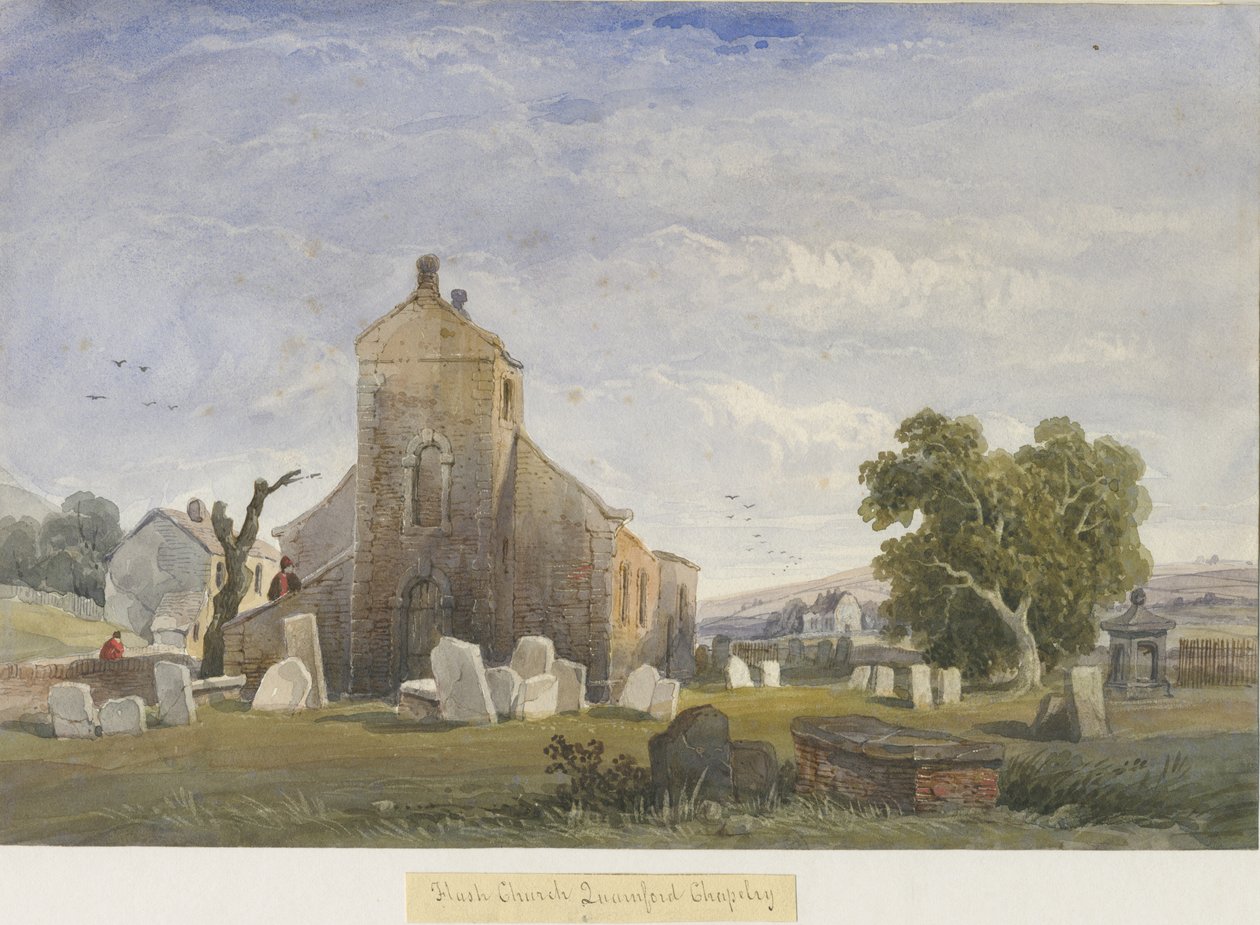 Capela Flash: pintura em aquarela, nd [c1830-1840] de Lewis John Wood