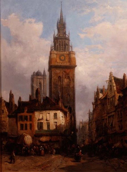 Cena de rua de Lewis John Wood