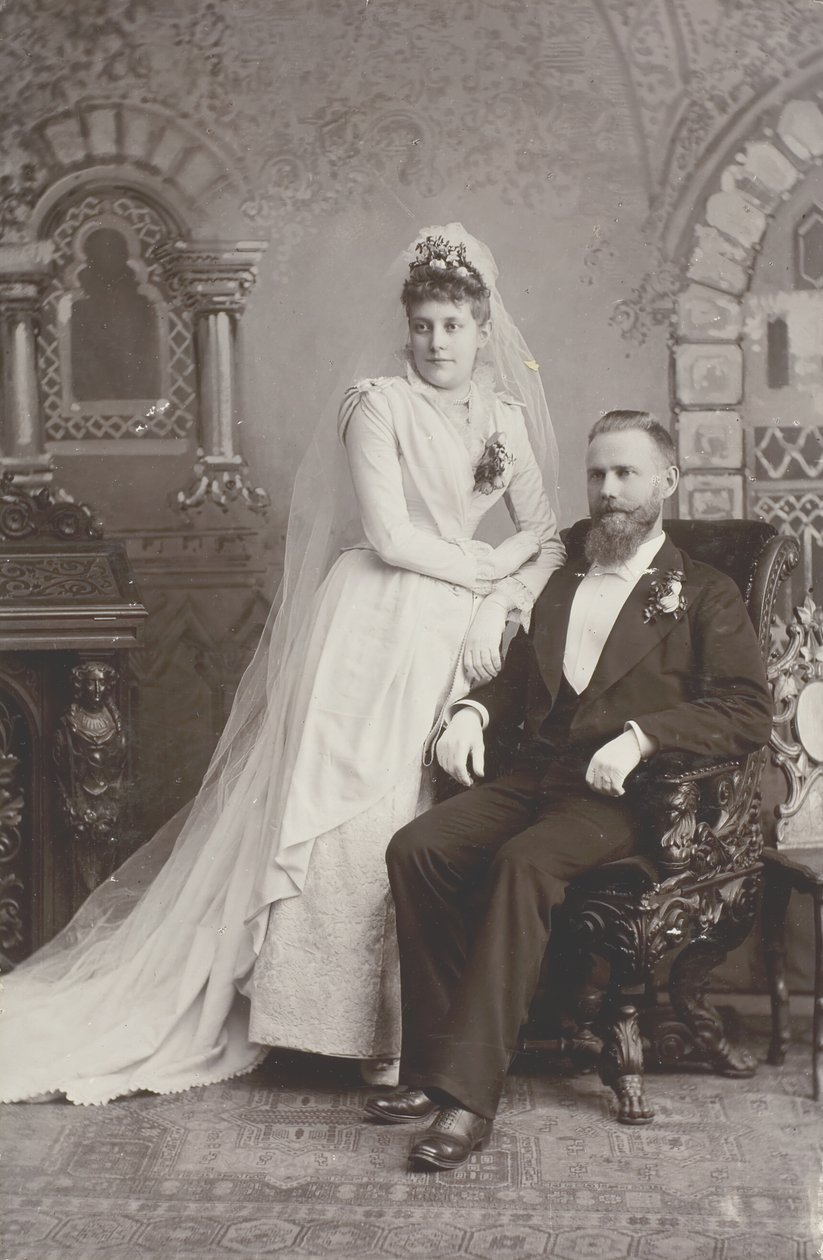 Retrato de casamento, final do século 19 de Lewis M. Melander
