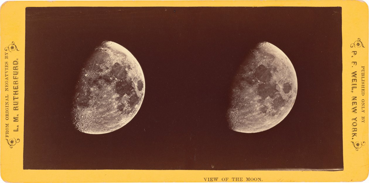 "Vista da Lua", 1860 (foto) de Lewis Morris Rutherfurd