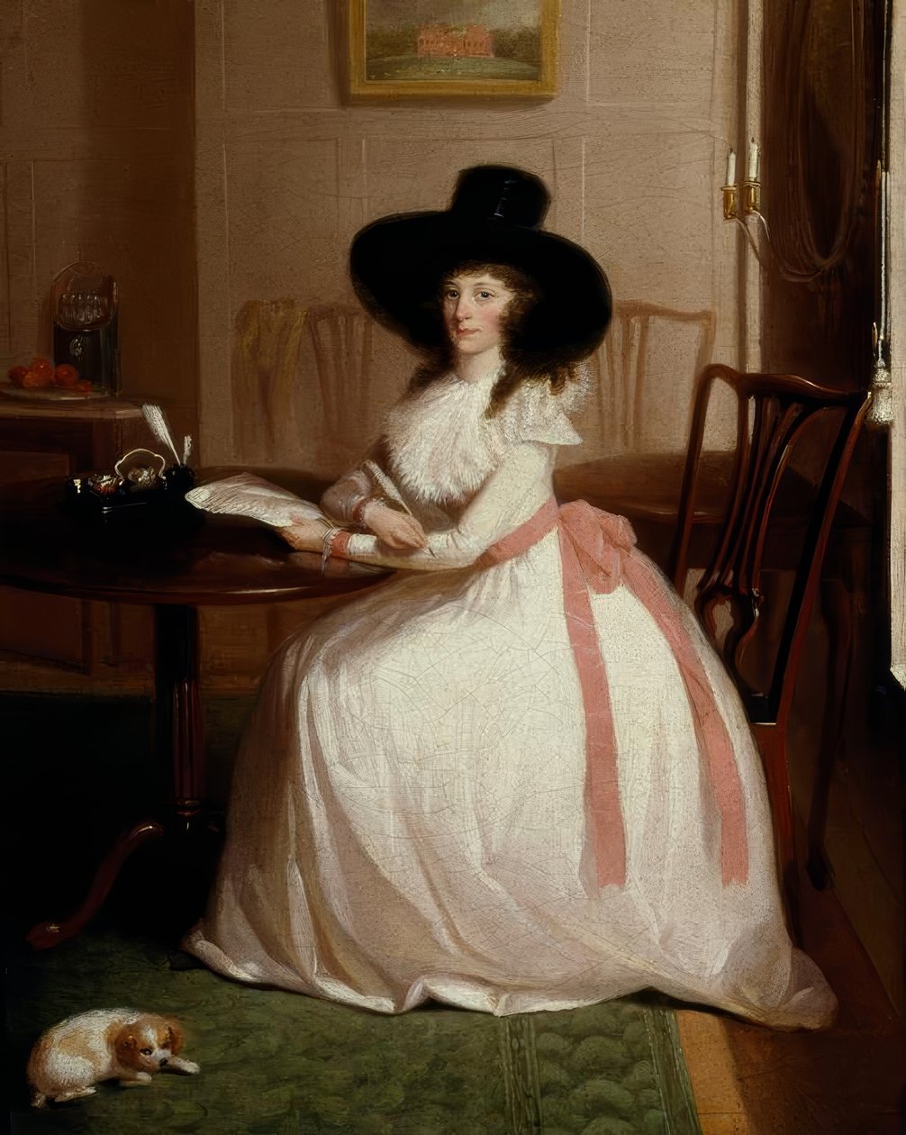 Elizabeth Maria Chevallier Syer, retrato / pintura de Vaslet de Lewis Vaslet