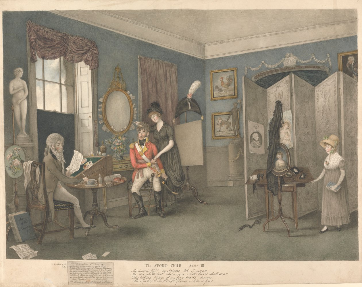 A criança mimada, Cena III de Lewis Vaslet