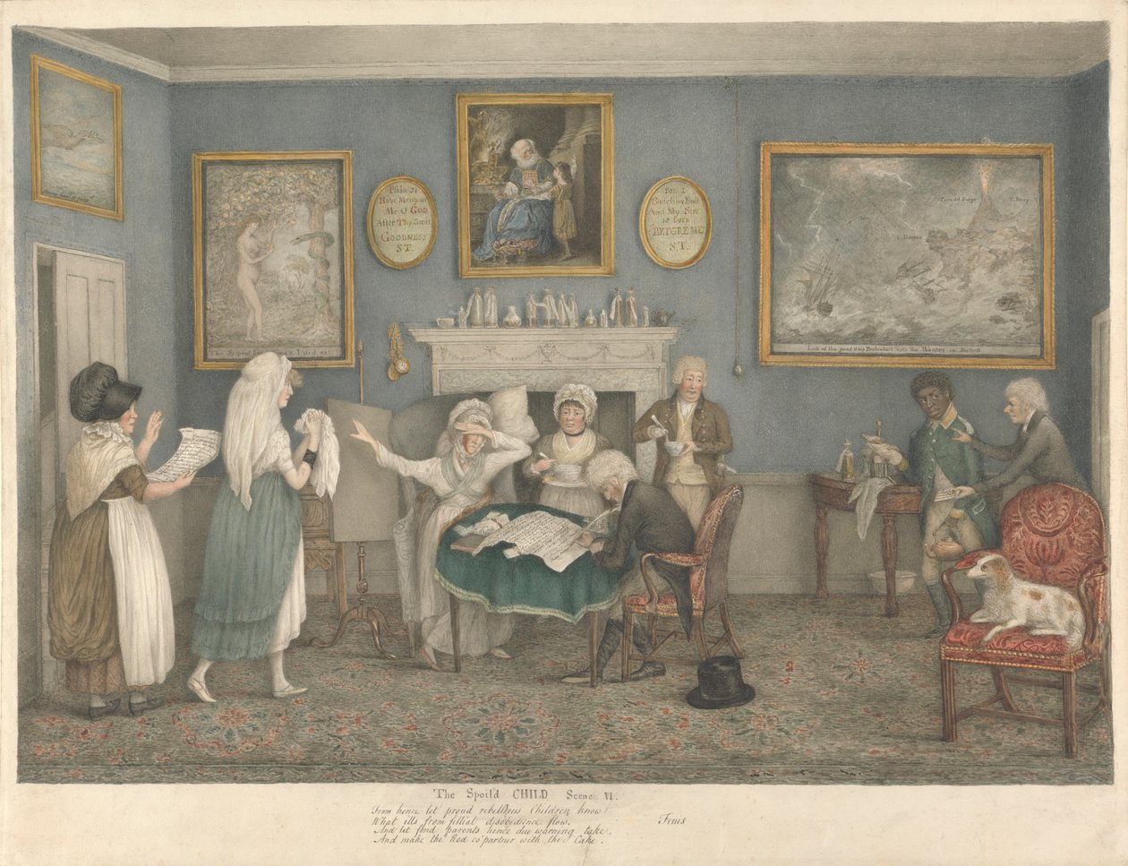 A criança mimada, Cena VI de Lewis Vaslet