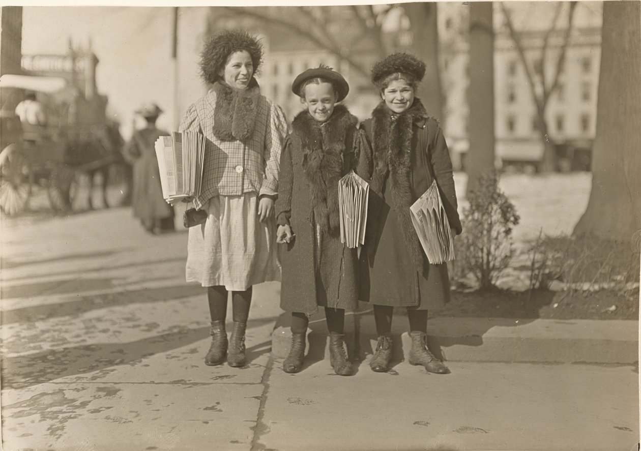 Connecticut Newsgirls (Hartford) de Lewis W. Hine