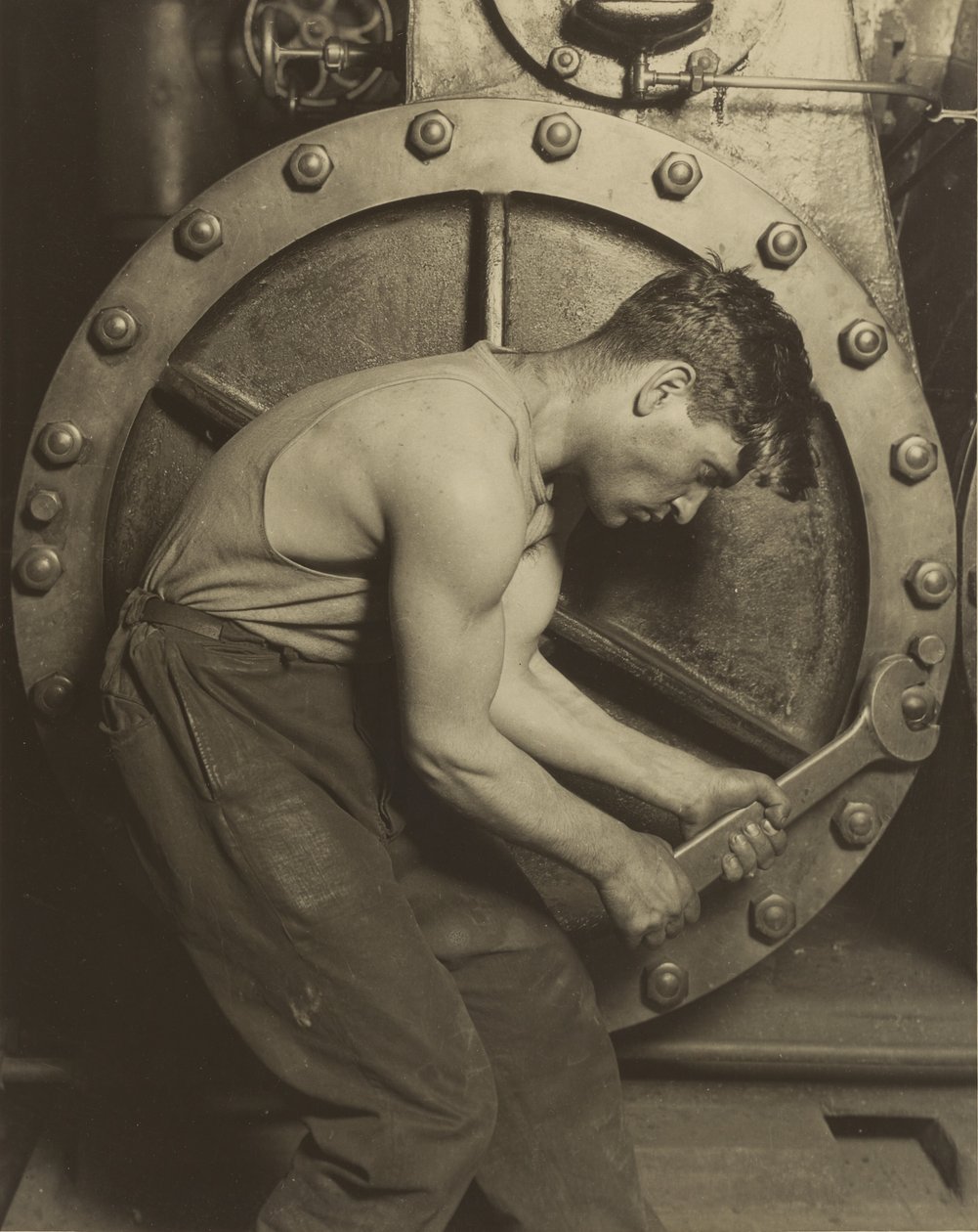 Mecânico e bomba de vapor de Lewis W. Hine