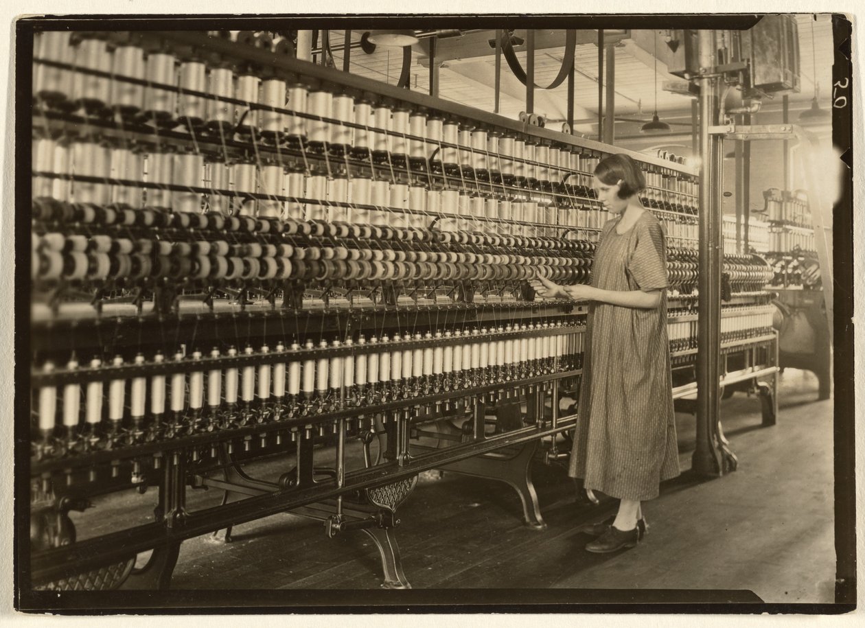 Fiandeira, Cheney Silk Mills de Lewis W. Hine