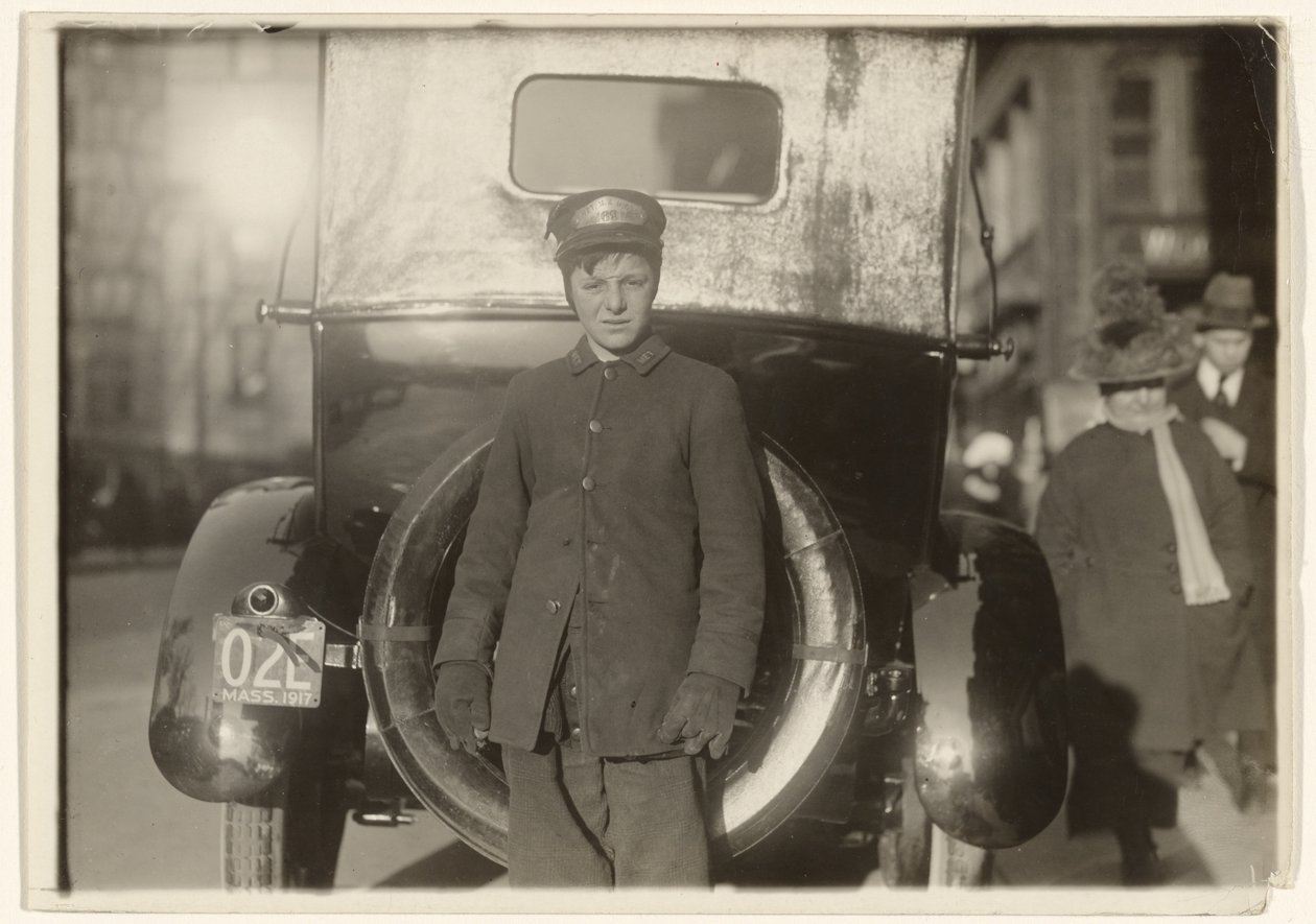 [Western Union Messenger, Massachusetts (Boston) de Lewis W. Hine