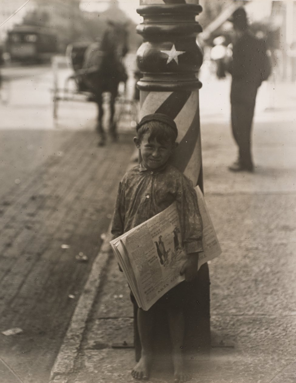 Um pequeno barbeador, Indianápolis de Lewis Wickes Hine