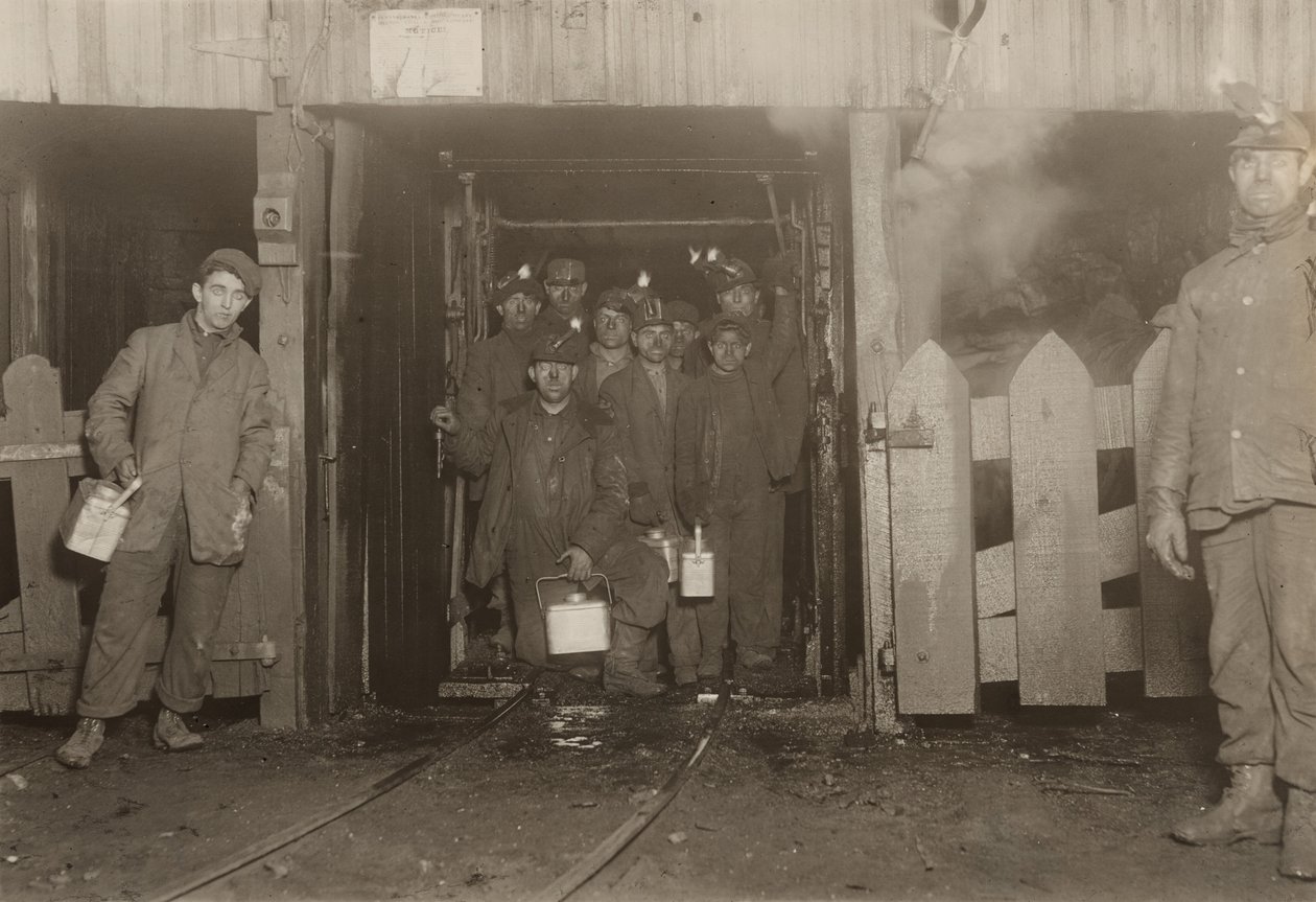 No fim do dia, Pensilvânia de Lewis Wickes Hine