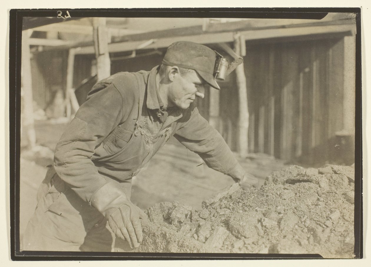 Guarda-freio de um comboio de carvão, Pensilvânia de Lewis Wickes Hine