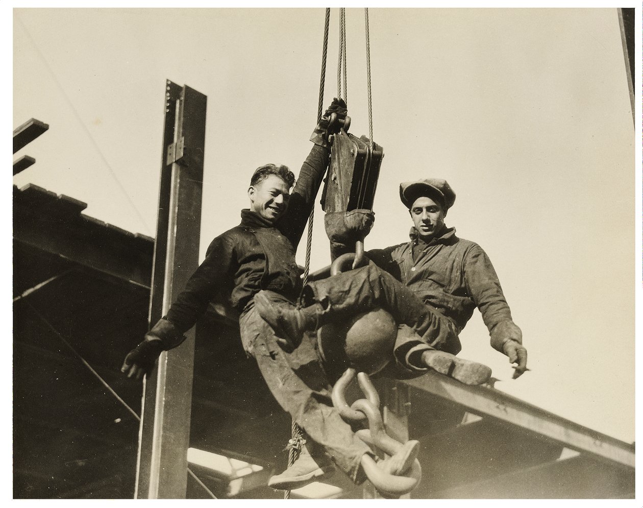 Trabalhadores da construção civil empire state building, c.1930 de Lewis Wickes Hine