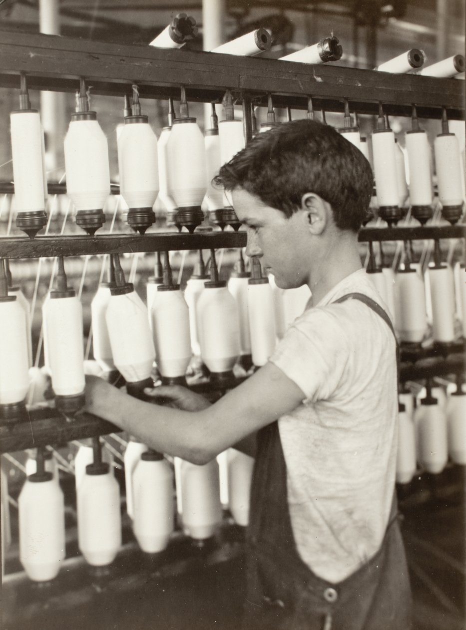 King Philip - Sala de fiação de mulas de Lewis Wickes Hine