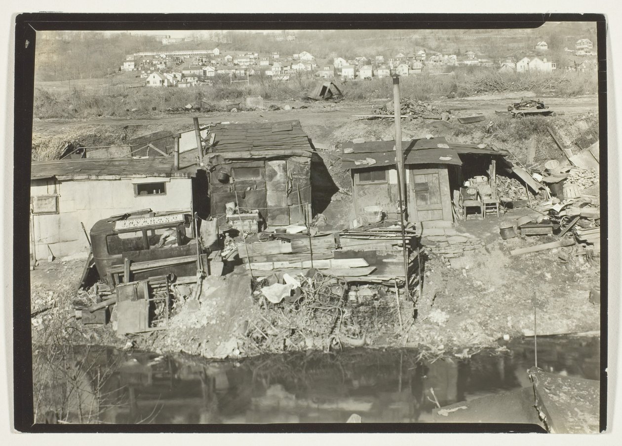 Bairro de vida de "Out-Of-Works" em Patterson, Nova Jersey de Lewis Wickes Hine