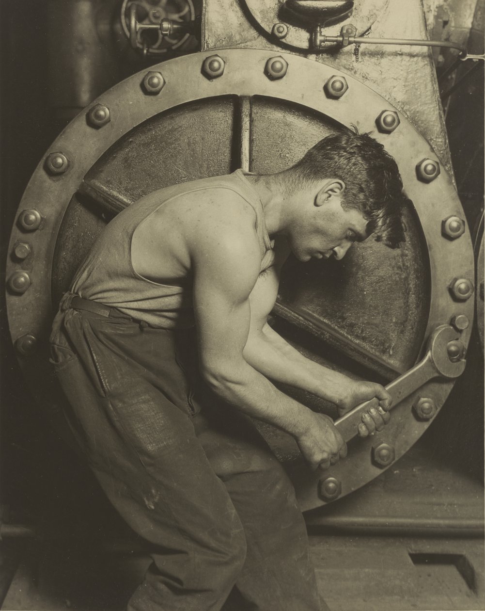 Mecânico e Bomba de Vapor, 1921 de Lewis Wickes Hine