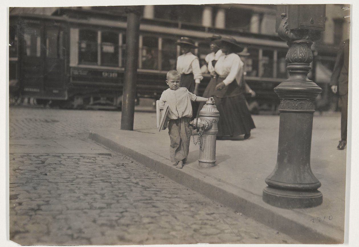 Vendedor de jornais de Lewis Wickes Hine