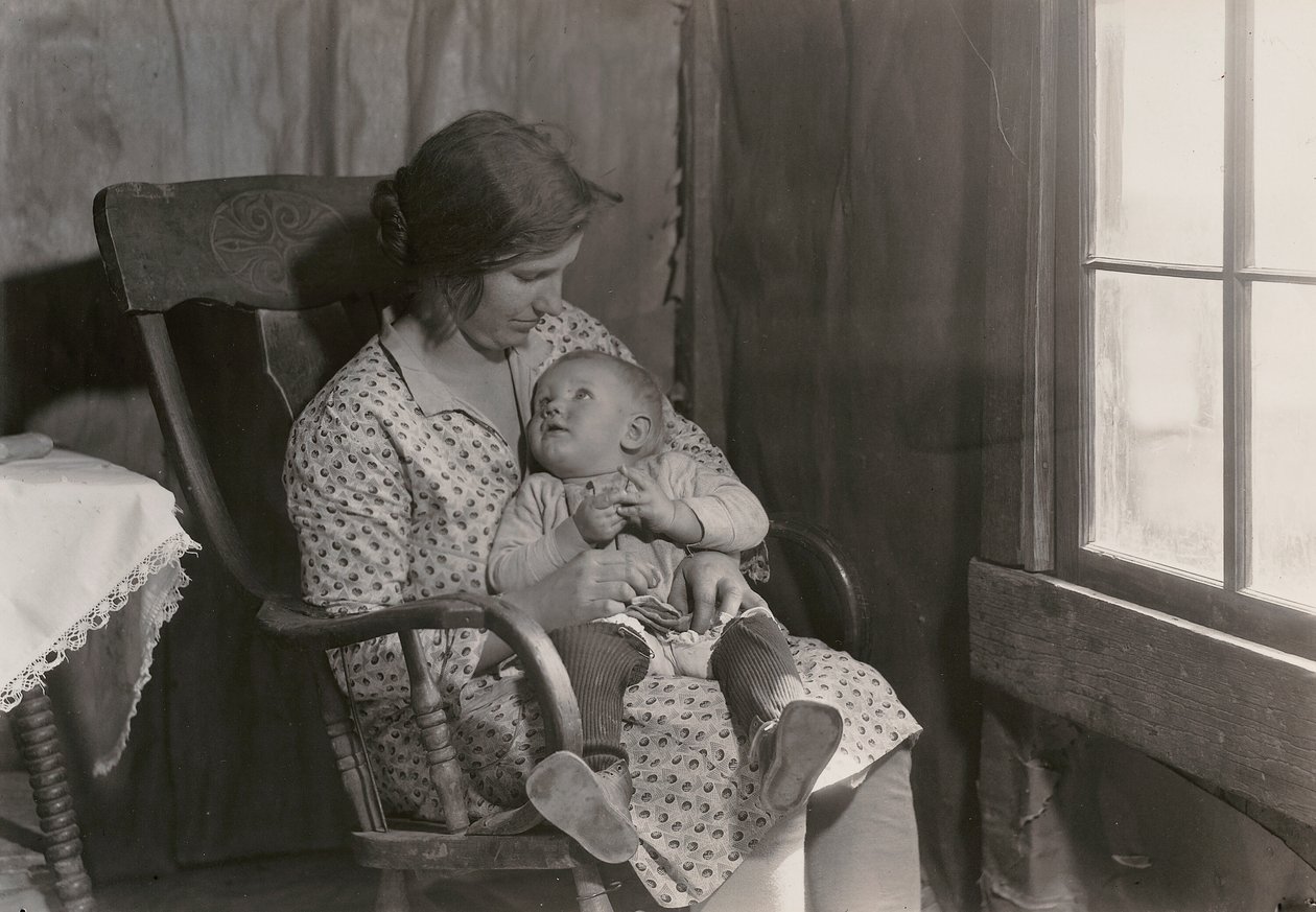 Oklahoma Madonna, (Serviço de Seca da Cruz Vermelha) de Lewis Wickes Hine