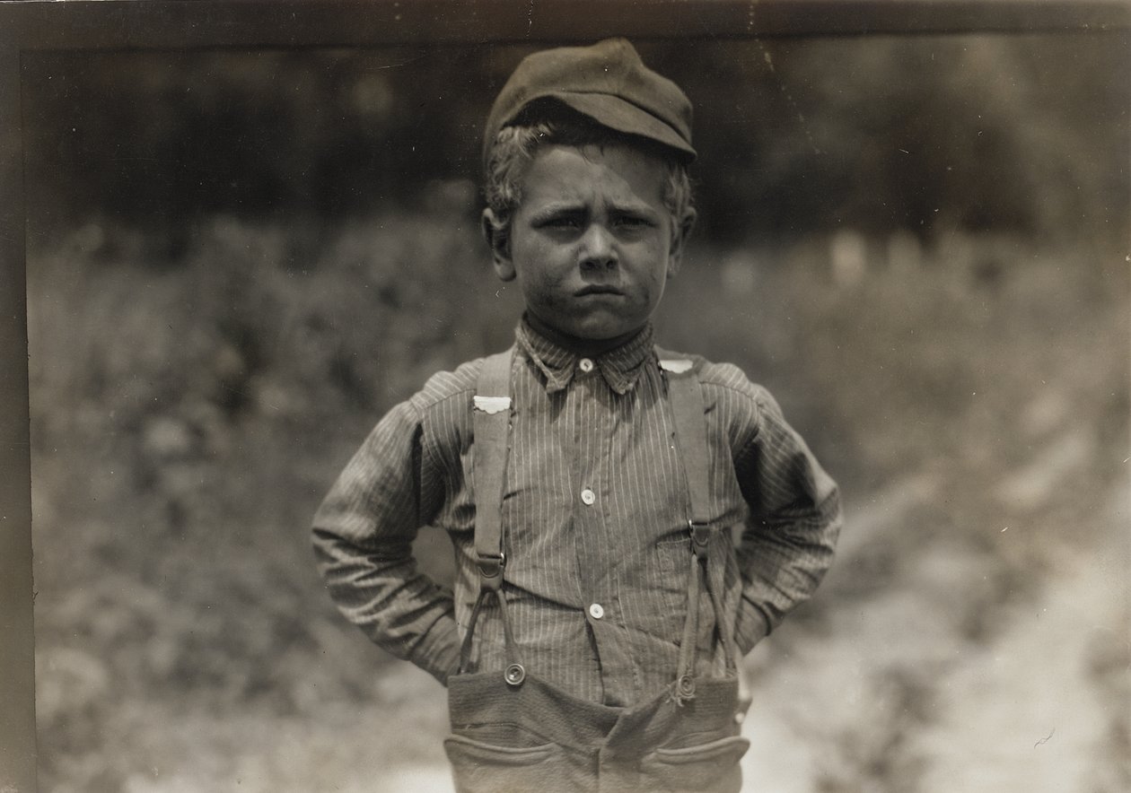 Trabalhador agrícola rural, Nova Inglaterra de Lewis Wickes Hine