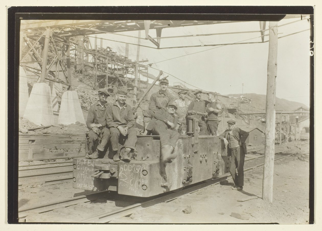 Sem título (Uma mina de carvão razoavelmente moderna, electrificada, no leste da Pensilvânia) de Lewis Wickes Hine