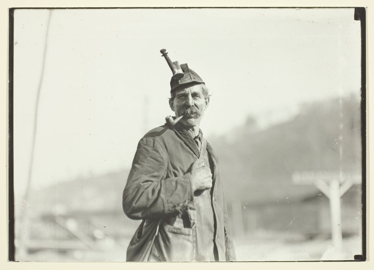 Mineiro de carvão galês, mina da Virgínia Ocidental de Lewis Wickes Hine
