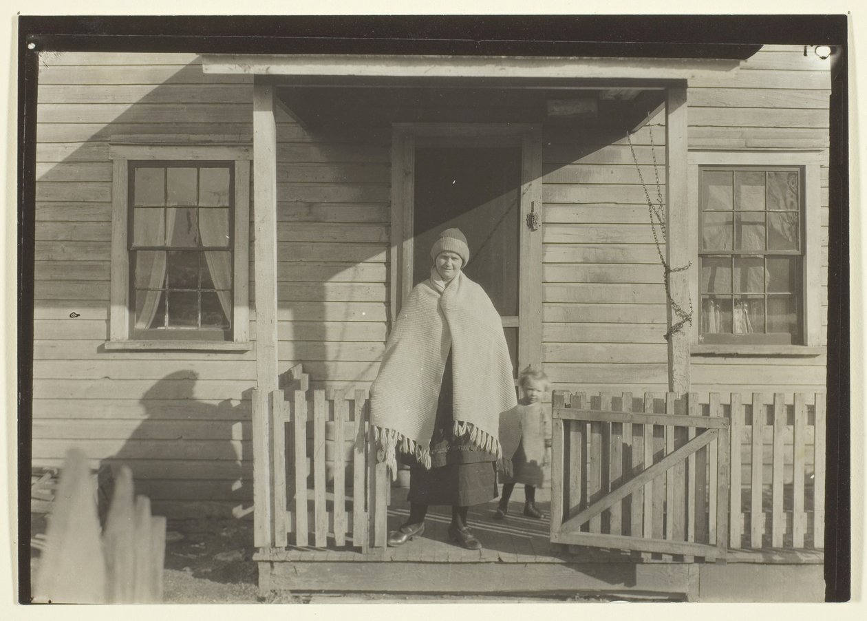 Mulher, filho e casa de um mineiro de carvão da Pensilvânia de Lewis Wickes Hine