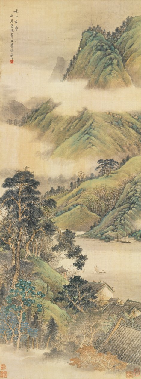 Templo antigo entre montanhas e vales de Li Yaoping