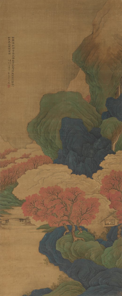 White Clouds and Red Trees, 1788. de Li Jian